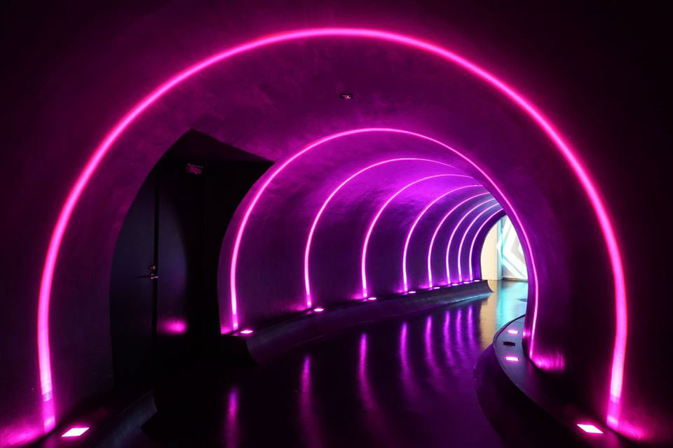 Tunnel of Light in Small Worlds TOKYO (indoor theme park)